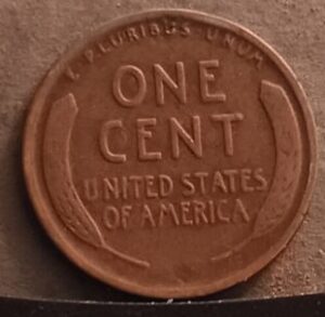 1917-D Lincoln Wheat Reverse Stock Photo