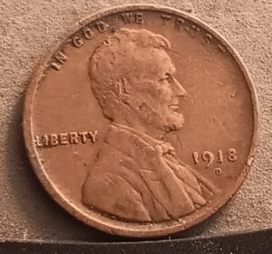 1918-D Obverse Stock Photo