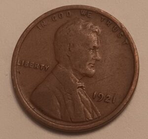 1921-P Obverse Stock Photo
