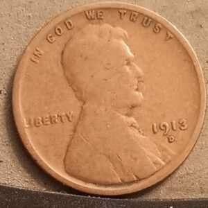 1913-D Lincoln Wheat Penny Denver Mint